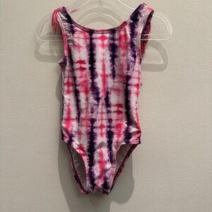 Andy & Evan Pink and Purple Tie-Dye Swimsuit 2T